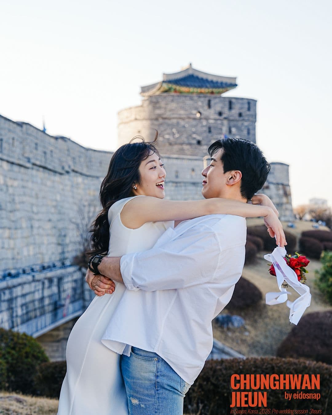 수원화성, 방화수류정, 행궁동 웨딩스냅 촬영 사진