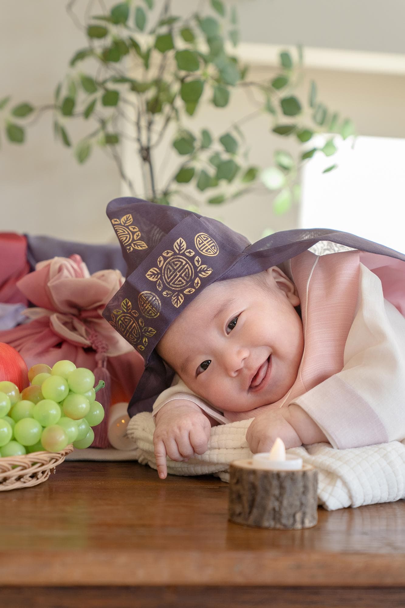 자연광 스튜디오 백일 스튜디오 촬영 사진