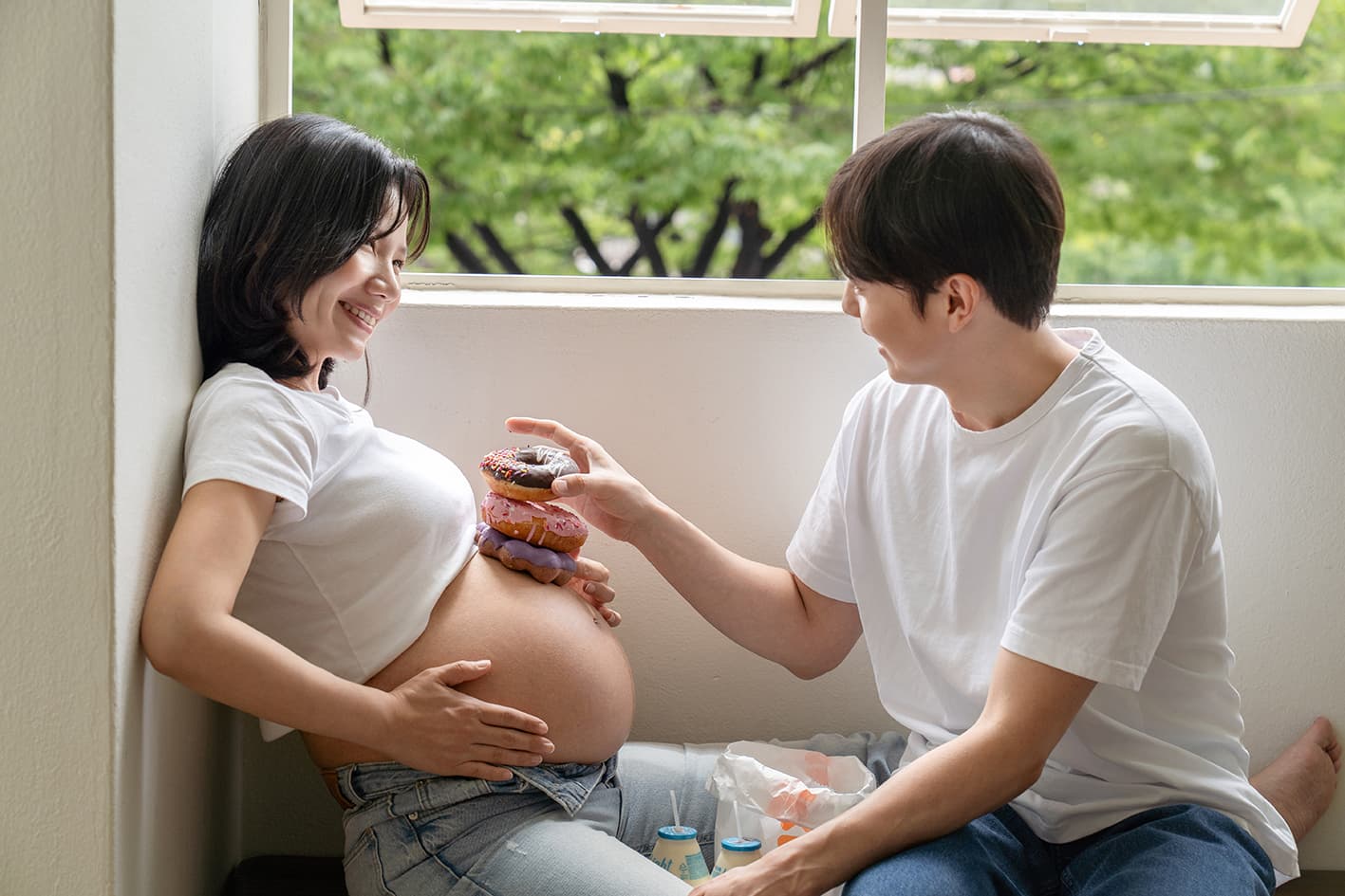 송파 자연광 스튜디오 만삭스냅 촬영 사진