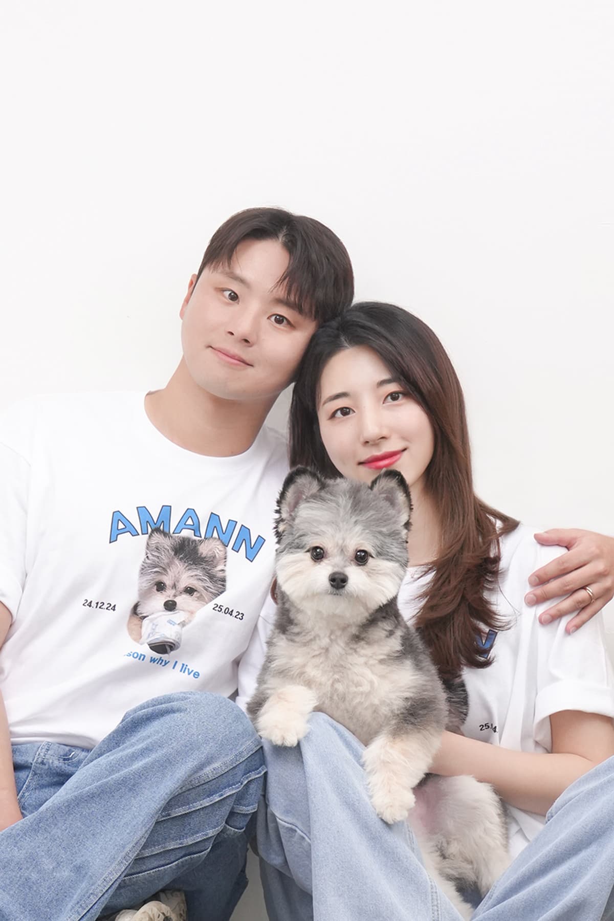 부천 강아지랑 가족사진 촬영 추천 스튜디오 촬영 사진