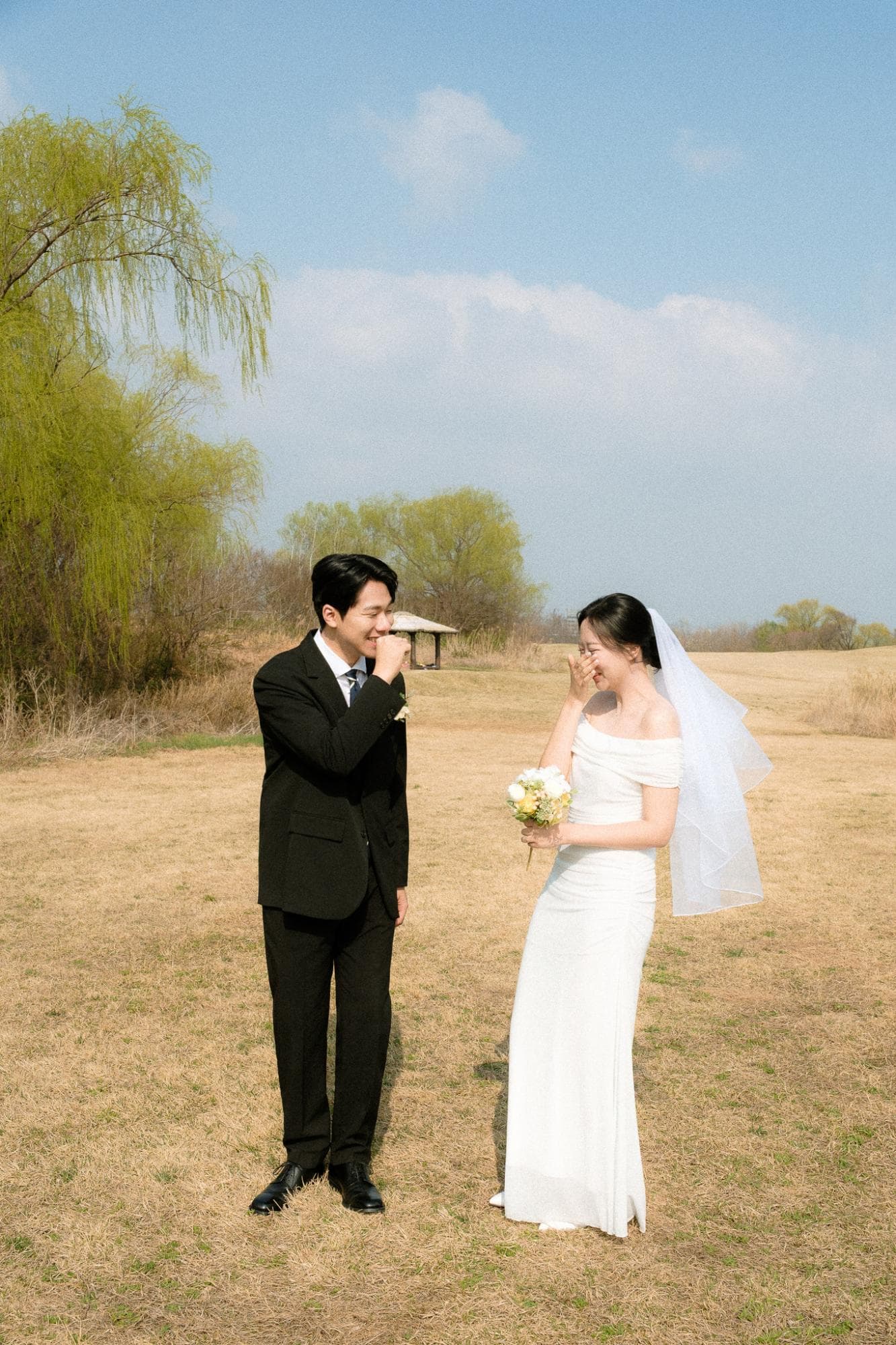 마포 노을공원 웨딩스냅 촬영 사진