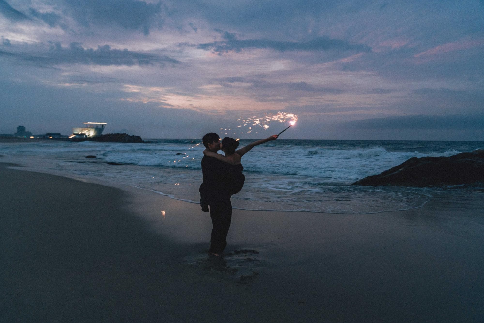 사근진해변 웨딩스냅 촬영 사진
