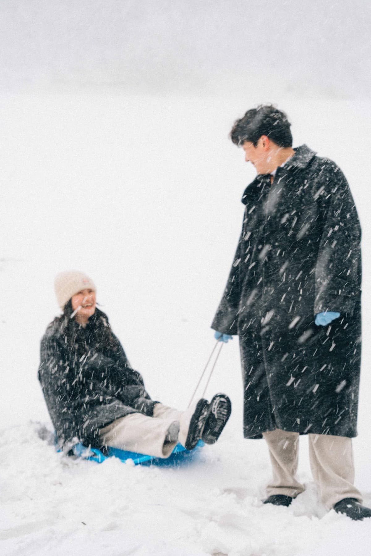 눈썰매와 함께 자연스럽게 이어진 촬영 2