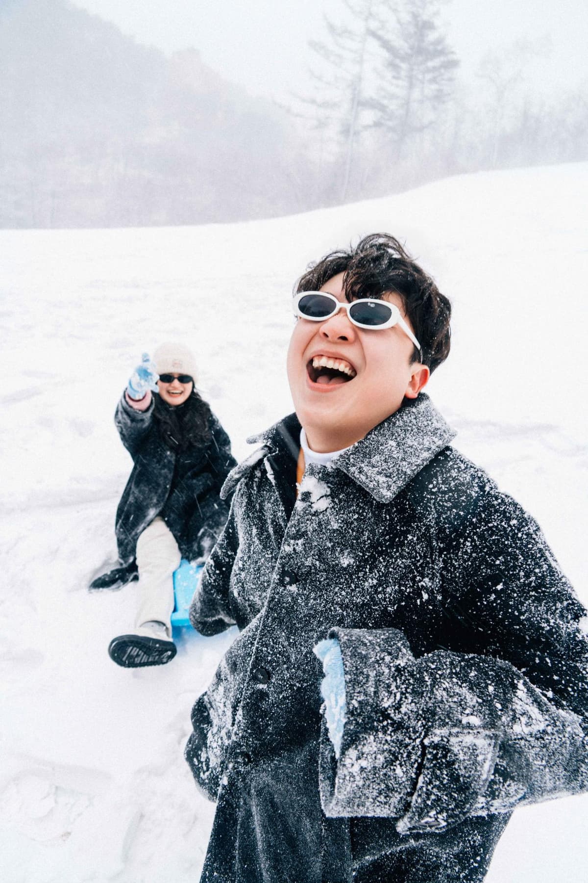 눈썰매와 함께 자연스럽게 이어진 촬영 3