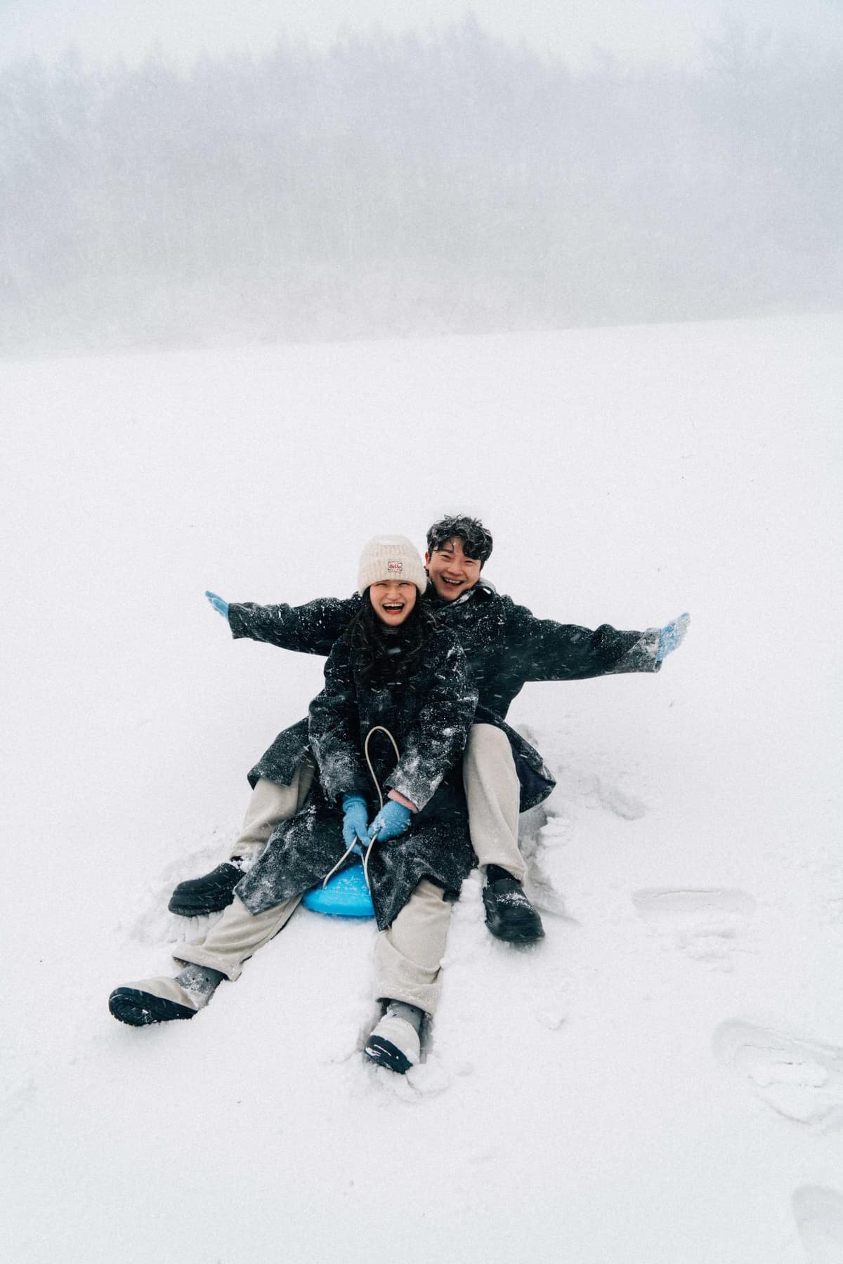 눈썰매와 함께 자연스럽게 이어진 촬영 6