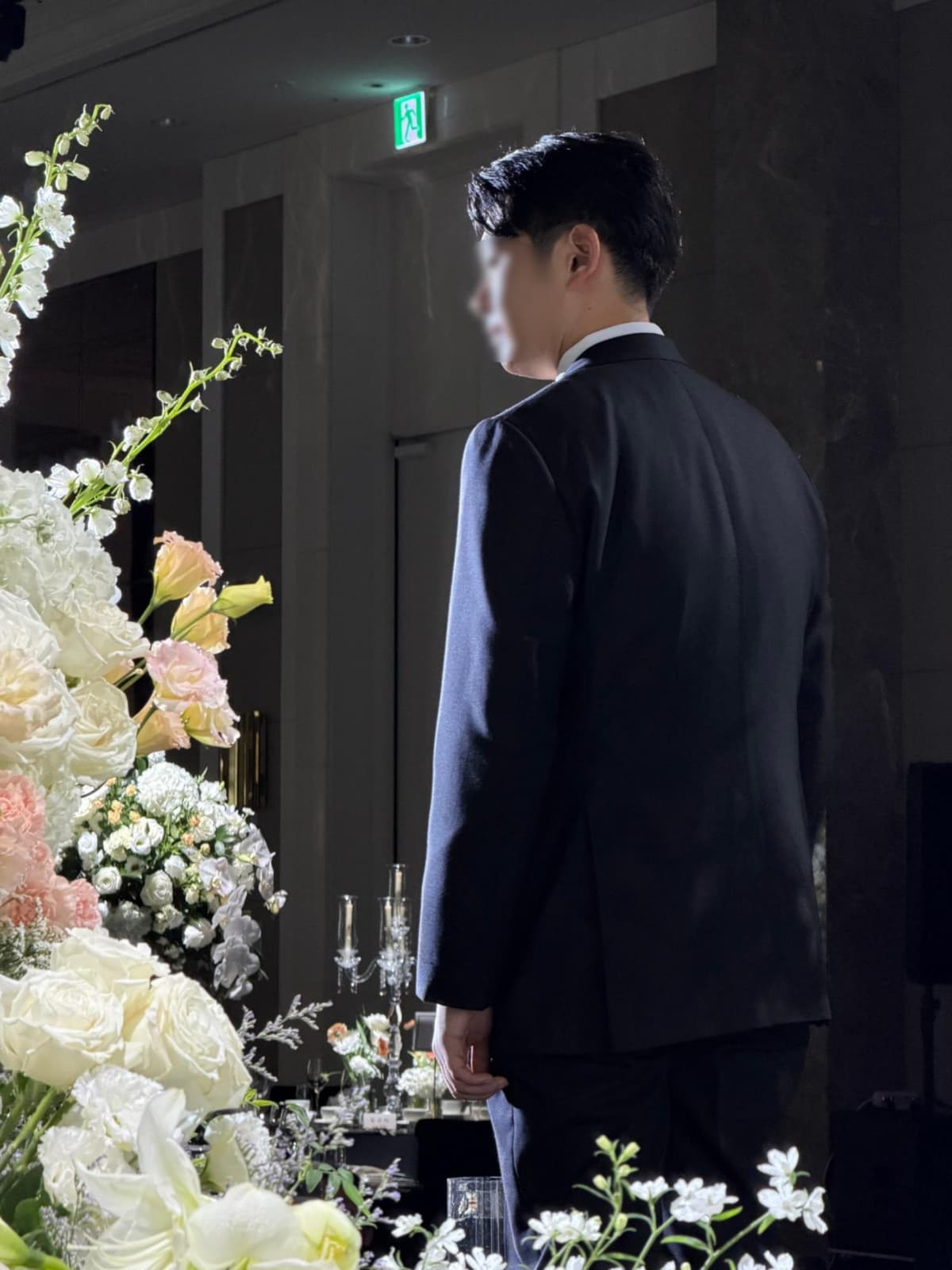 리허설에서 본식과 다른 구도로 담은 장면 2