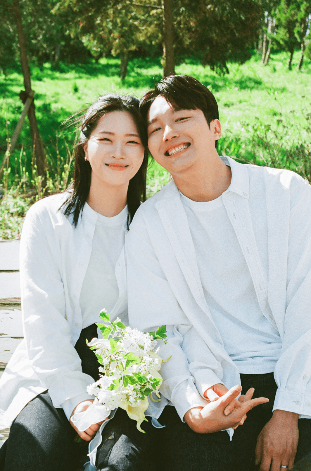 태안 바다, 충남 들판 웨딩스냅 촬영 사진