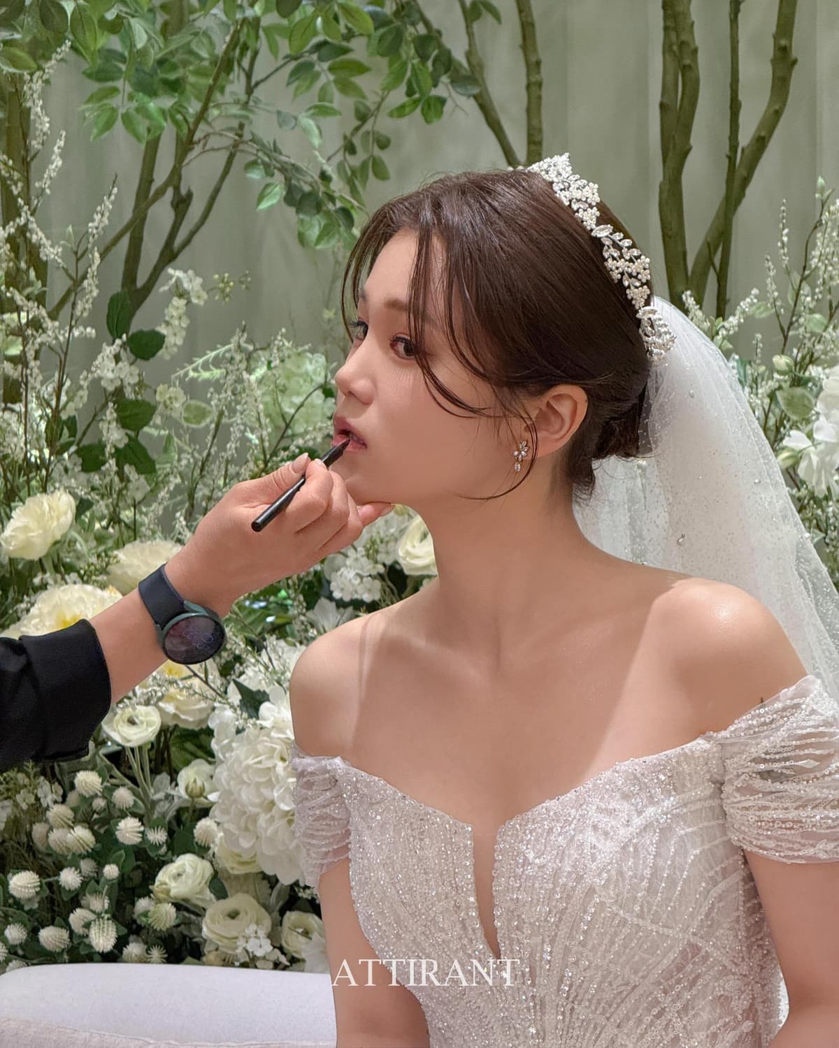 그리너리한 신부대기실과 비즈드레스 2